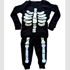HALLOWEEN Glow In The Dark Baby Boys PJ Costume Pajamas Size 12 Months